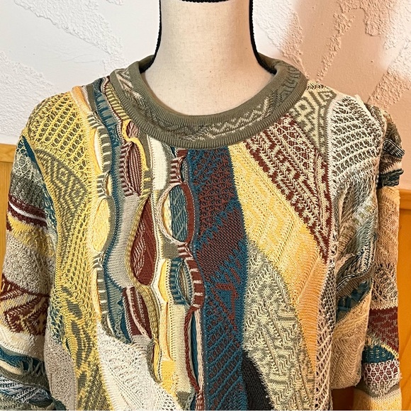 Vintage Coogi Australia 3D Knit Sweater Sz-M - Picture 2 of 9